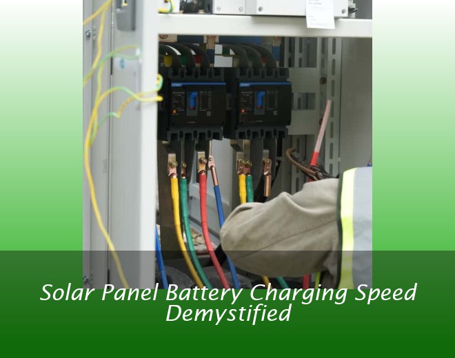 Solar Panel Battery Charging Speed Demystified