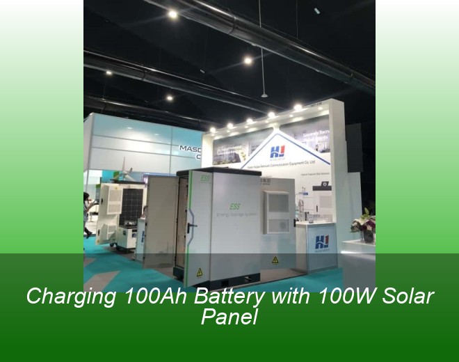 Charging 100Ah Battery with 100W Solar Panel