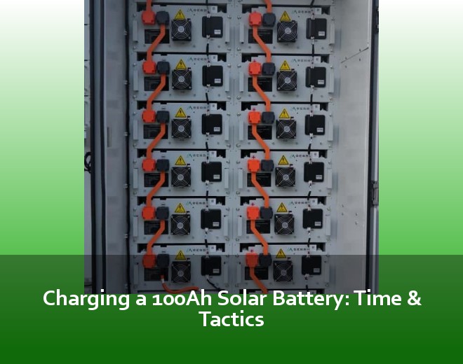 Charging a 100Ah Solar Battery: Time & Tactics