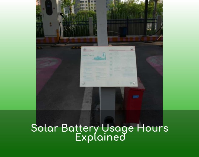 Solar Battery Usage Hours Explained