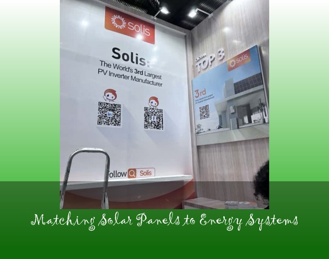 Matching Solar Panels to Energy Systems