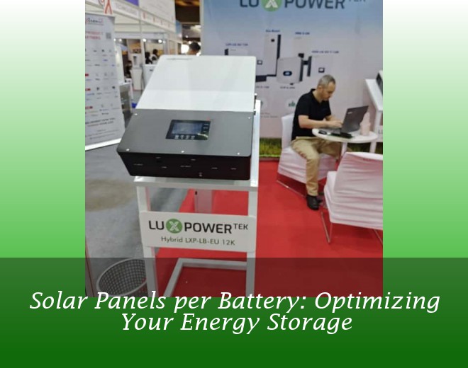 Solar Panels per Battery: Optimizing Your Energy Storage