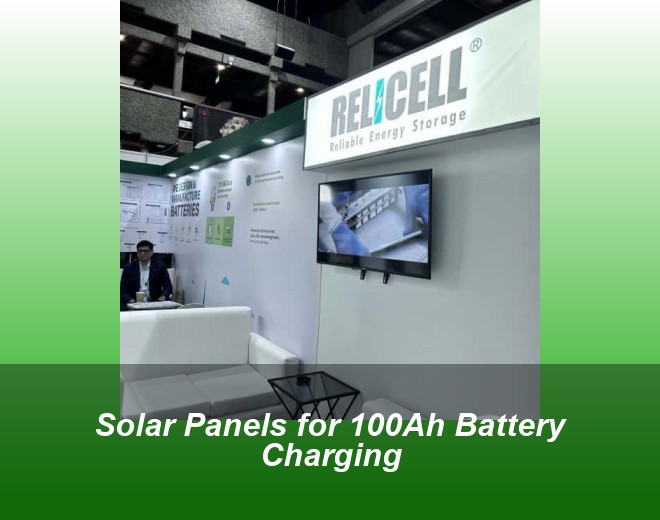 Solar Panels for 100Ah Battery Charging