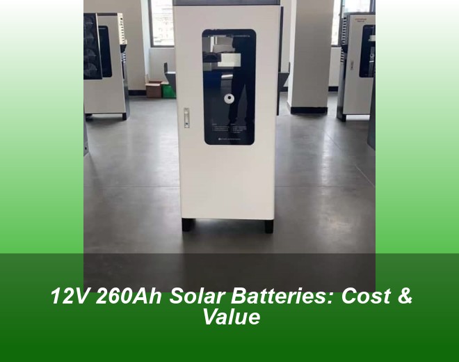 12V 260Ah Solar Batteries: Cost & Value