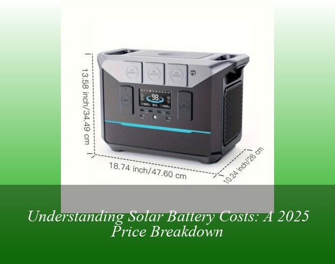 Understanding Solar Battery Costs: A 2025 Price Breakdown