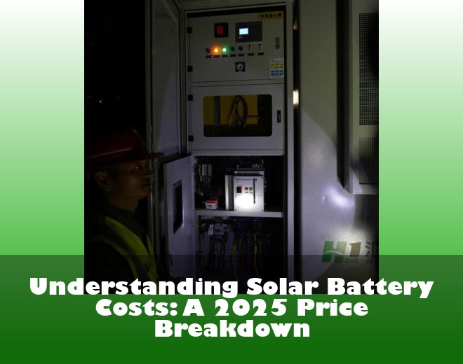 Understanding Solar Battery Costs: A 2025 Price Breakdown