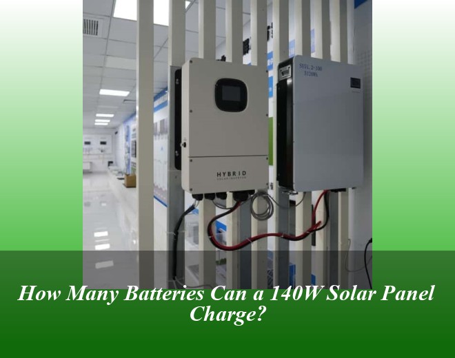 How Many Batteries Can a 140W Solar Panel Charge?