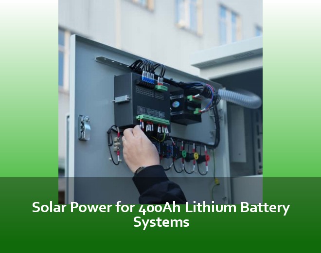 Solar Power for 400Ah Lithium Battery Systems