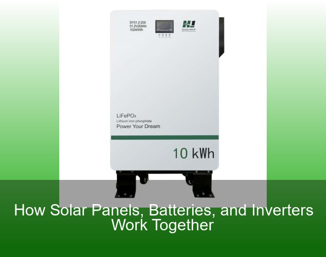 How Solar Panels, Batteries, and Inverters Work Together