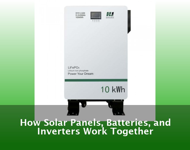 How Solar Panels, Batteries, and Inverters Work Together