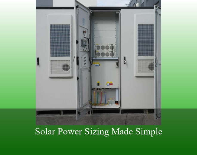 Solar Power Sizing Made Simple