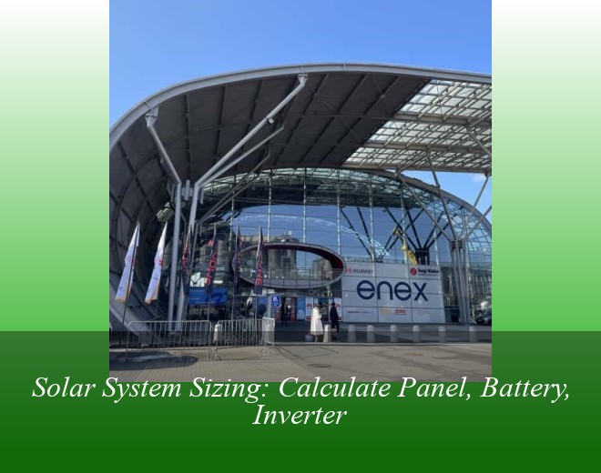 Solar System Sizing: Calculate Panel, Battery, Inverter