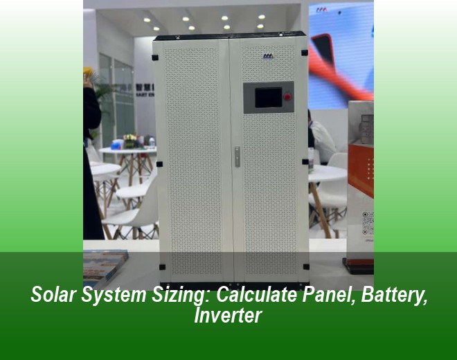 Solar System Sizing: Calculate Panel, Battery, Inverter