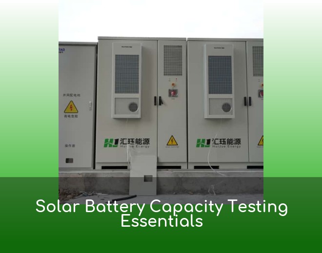 Solar Battery Capacity Testing Essentials