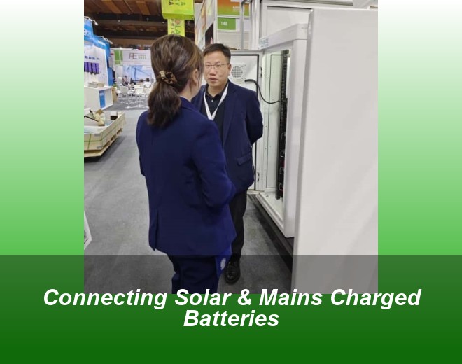 Connecting Solar & Mains Charged Batteries