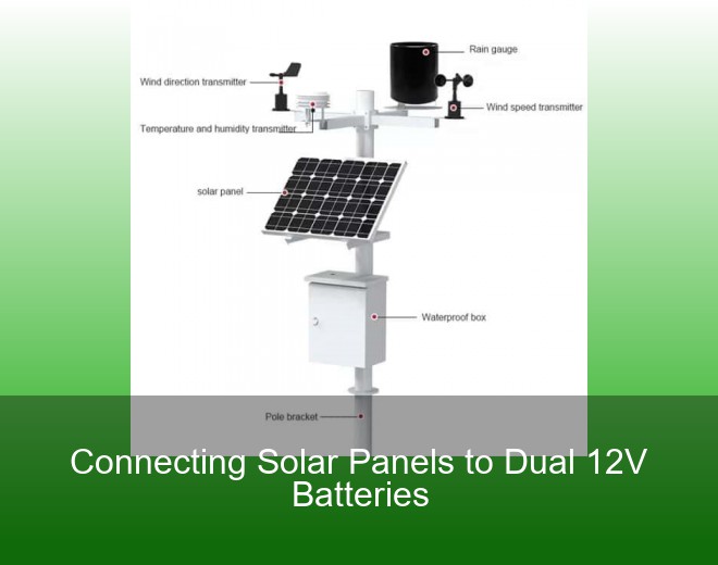 Connecting Solar Panels to Dual 12V Batteries