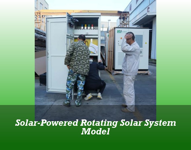 Solar-Powered Rotating Solar System Model