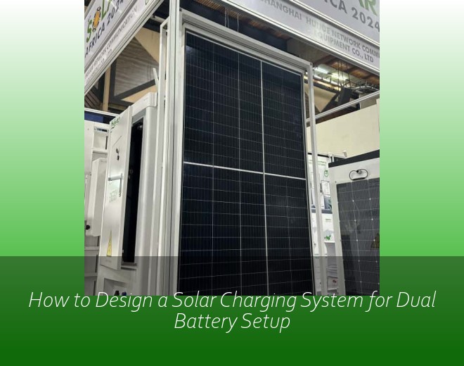 How to Design a Solar Charging System for Dual Battery Setup