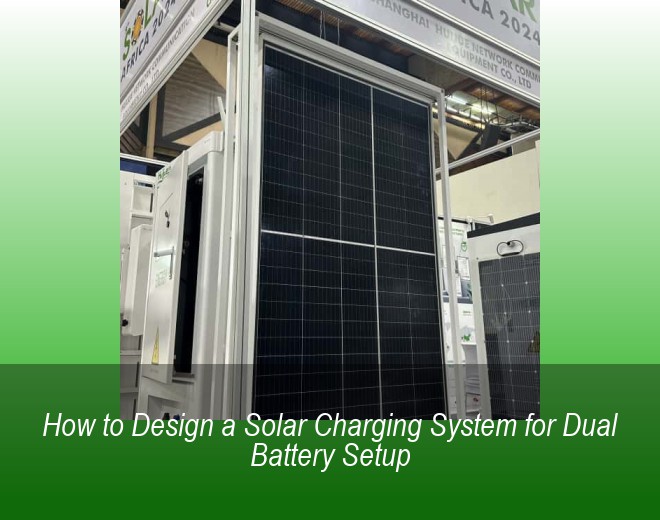 How to Design a Solar Charging System for Dual Battery Setup