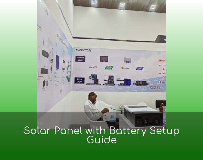 Solar Panel with Battery Setup Guide