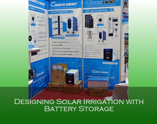 Designing Solar Irrigation with Battery Storage