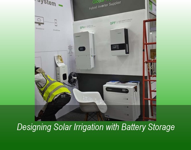 Designing Solar Irrigation with Battery Storage