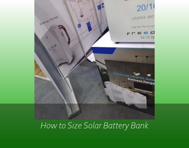 How to Size Solar Battery Bank