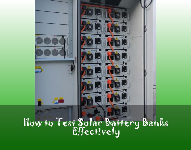 How to Test Solar Battery Banks Effectively