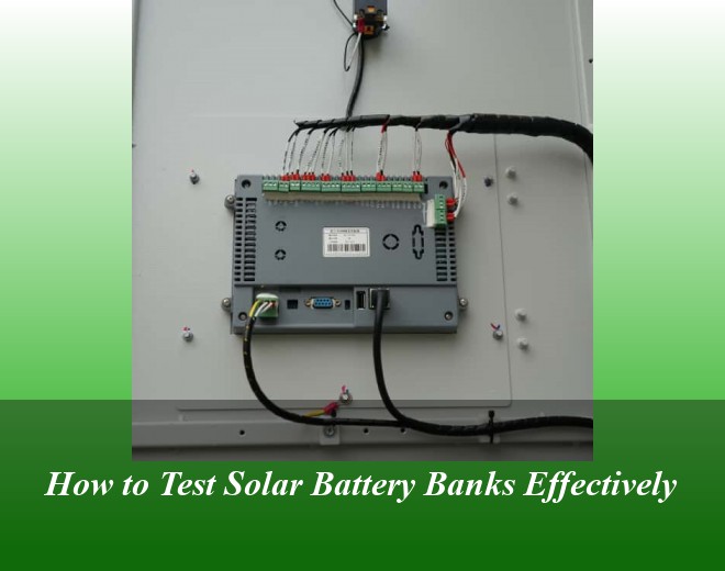How to Test Solar Battery Banks Effectively