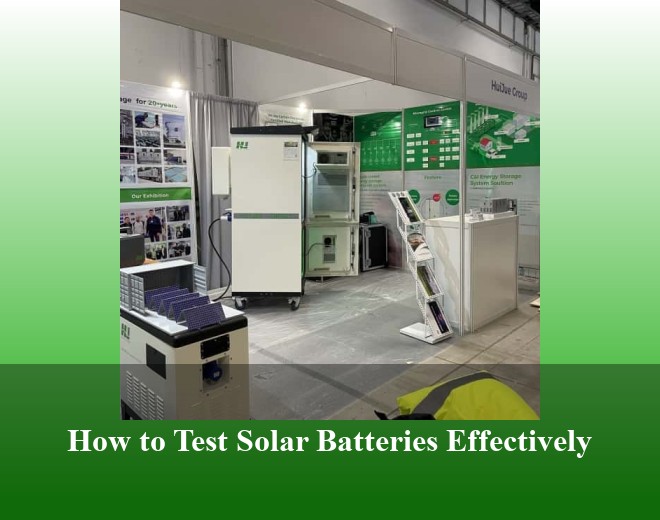 How to Test Solar Batteries Effectively