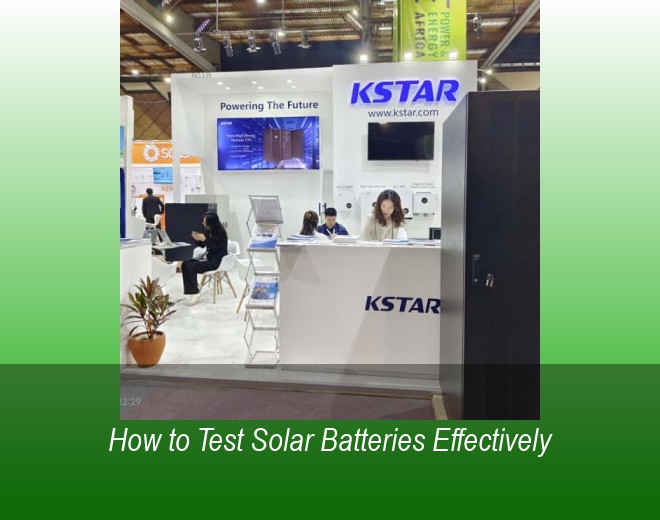 How to Test Solar Batteries Effectively