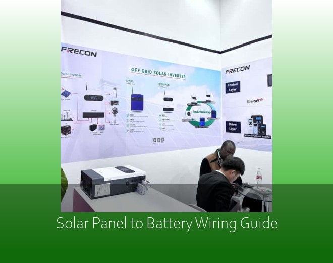 Solar Panel to Battery Wiring Guide