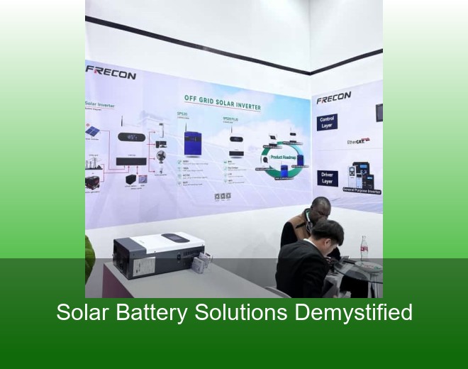 Solar Battery Solutions Demystified