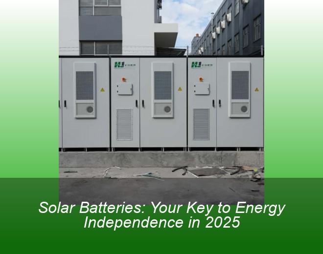 Solar Batteries: Your Key to Energy Independence in 2025