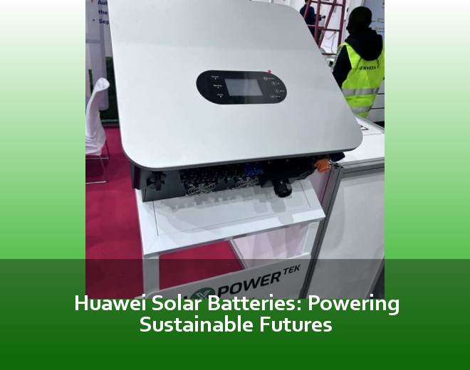 Huawei Solar Batteries: Powering Sustainable Futures