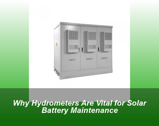 Why Hydrometers Are Vital for Solar Battery Maintenance