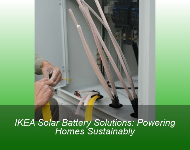 IKEA Solar Battery Solutions: Powering Homes Sustainably