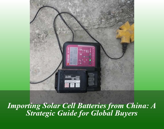 Importing Solar Cell Batteries from China: A Strategic Guide for Global Buyers