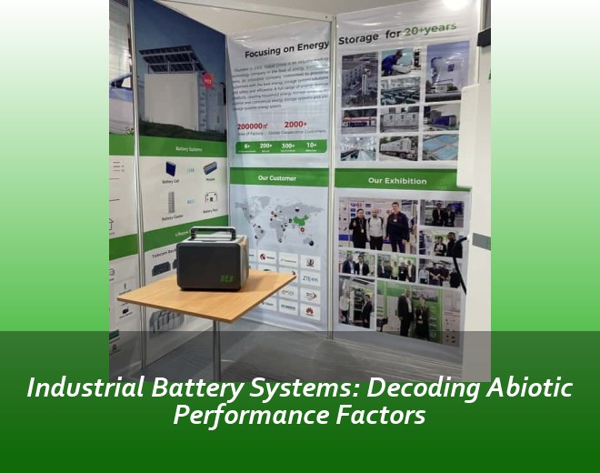 Industrial Battery Systems: Decoding Abiotic Performance Factors