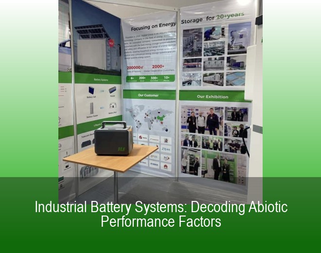 Industrial Battery Systems: Decoding Abiotic Performance Factors