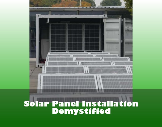 Solar Panel Installation Demystified