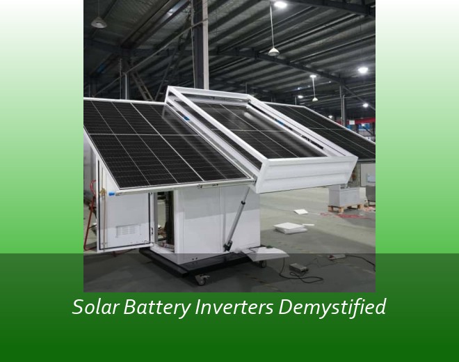 Solar Battery Inverters Demystified