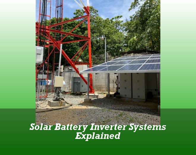 Solar Battery Inverter Systems Explained