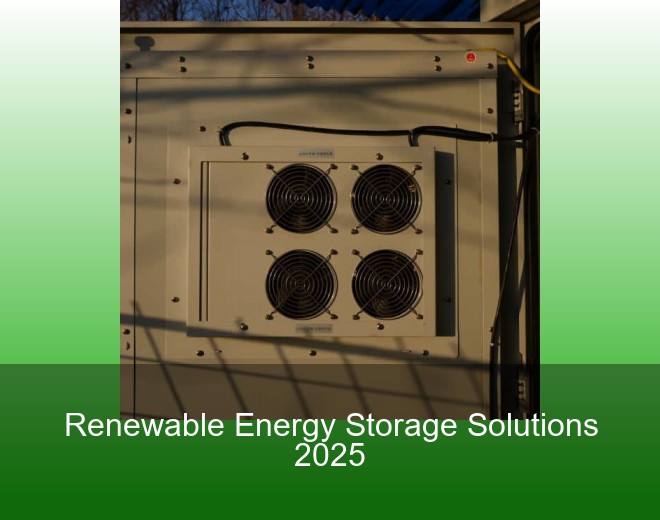 Renewable Energy Storage Solutions 2025