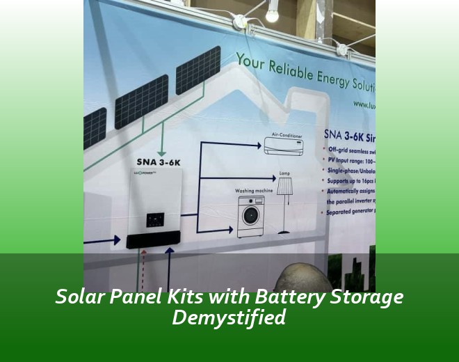 Solar Panel Kits with Battery Storage Demystified