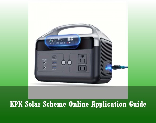 KPK Solar Scheme Online Application Guide