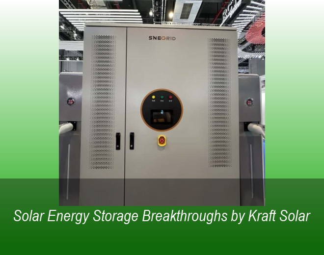 Solar Energy Storage Breakthroughs by Kraft Solar