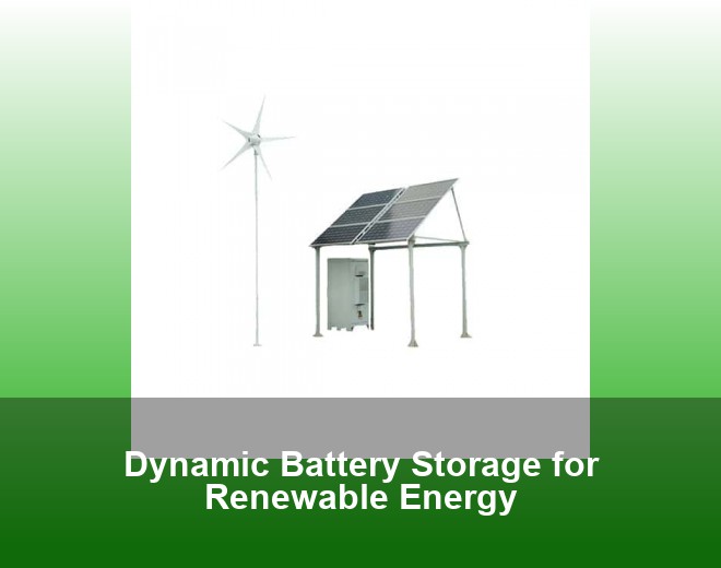 Dynamic Battery Storage for Renewable Energy