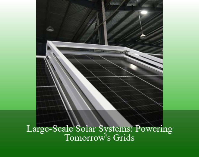 Large-Scale Solar Systems: Powering Tomorrow's Grids