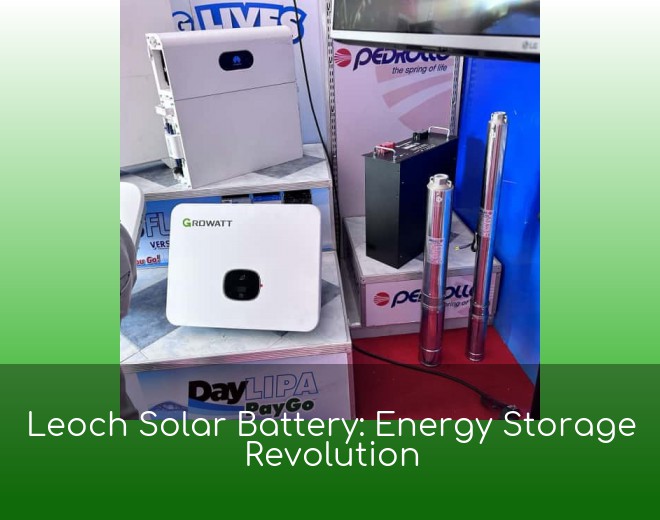 Leoch Solar Battery: Energy Storage Revolution